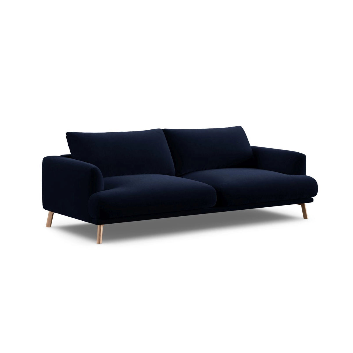 Naomi 3-Sitzer Sofa aus Samt in Königsblau (Salvador 5), 200x95 cm von Micadoni – Bild 4