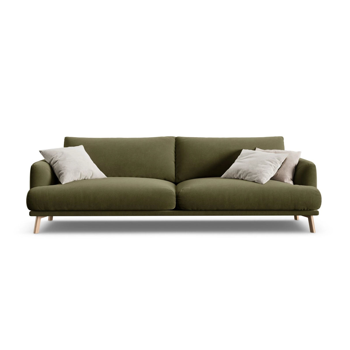 Naomi 4-Sitzer Sofa aus Samt in Grün (Salvador 8), 230x95 cm von Micadoni – Bild 1
