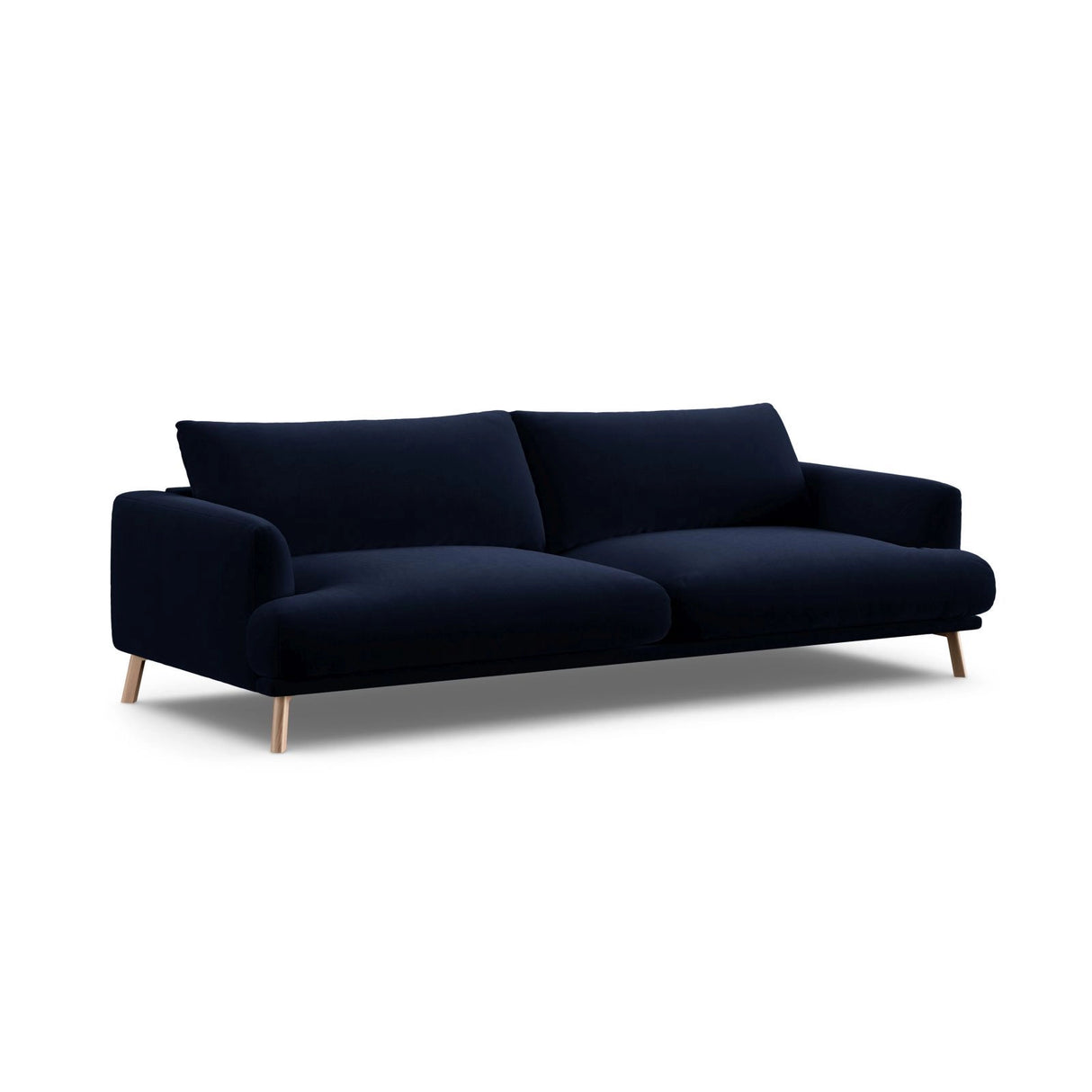 Naomi 4-Sitzer Sofa aus Samt in Königsblau (Salvador 5), 230x95 cm von Micadoni – Bild 4