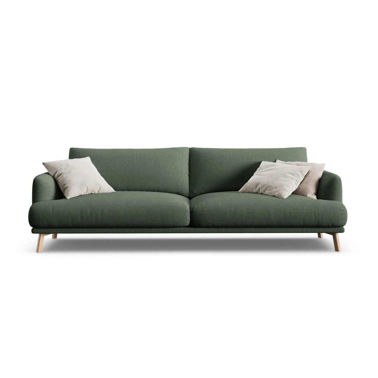 Naomi 4-Sitzer Sofa aus Strukturierter Stoff in Moosgrün (Liberty 12), 230x95 cm von Micadoni – Bild 1
