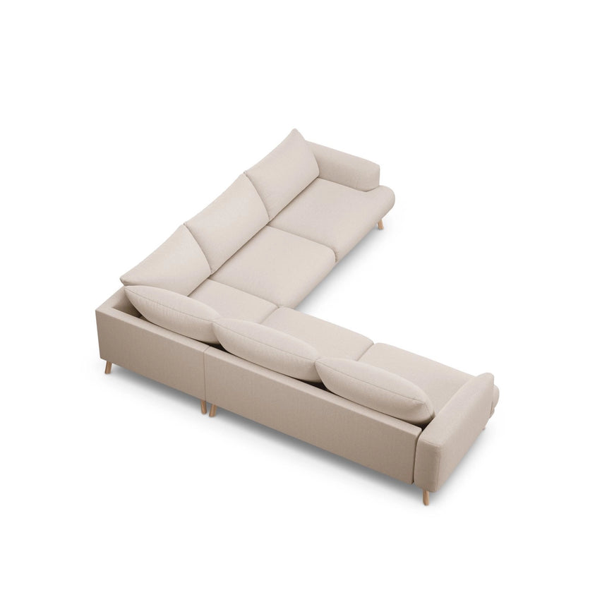 Naomi 5-Sitzer Ecksofa, Symmetrisch, aus Samt oder Strukturstoff, 280x280 cm von Micadoni – Bild 5