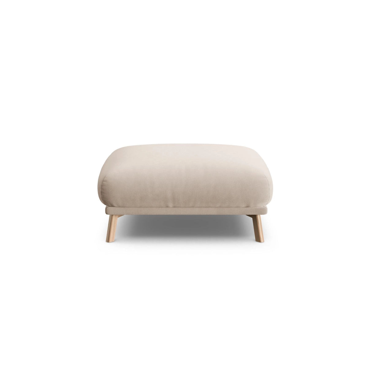 Naomi Pouf aus Samt in Beige (Salvador 1), 85x85 cm von Micadoni – Bild 1