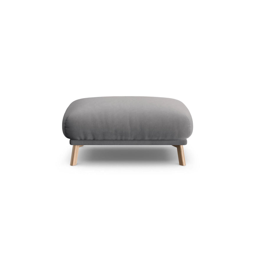 Naomi Pouf aus Samt in Grau (Salvador 17), 100x70 cm von Micadoni – Bild 1