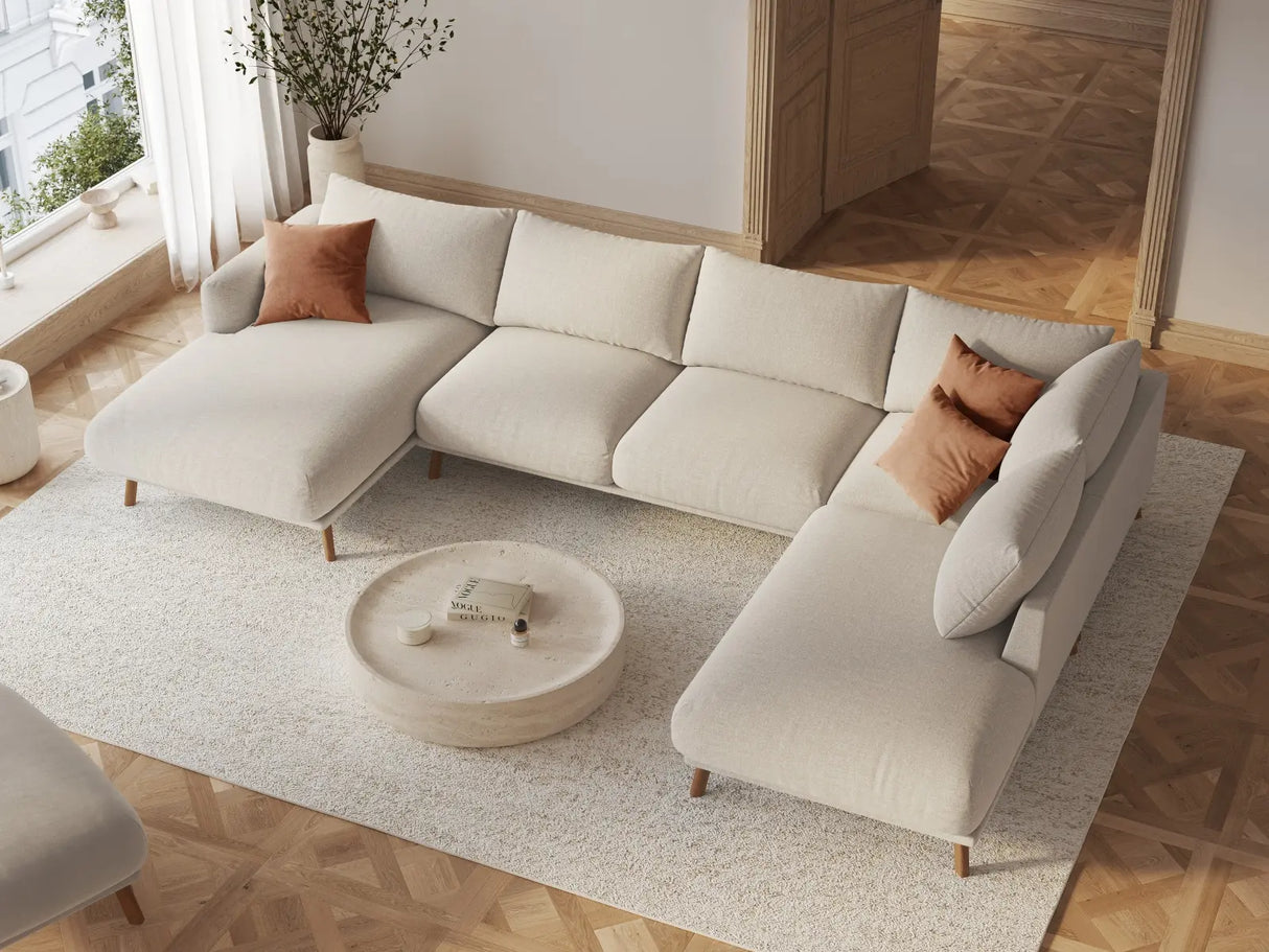 Naomi Pouf aus Samt oder Strukturstoff, 85x85 cm von Micadoni – Bild 2