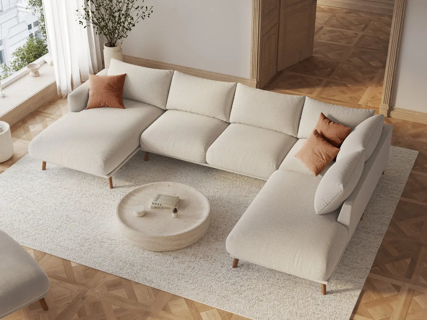 Naomi Pouf aus Samt oder Strukturstoff, 85x85 cm von Micadoni – Bild 2
