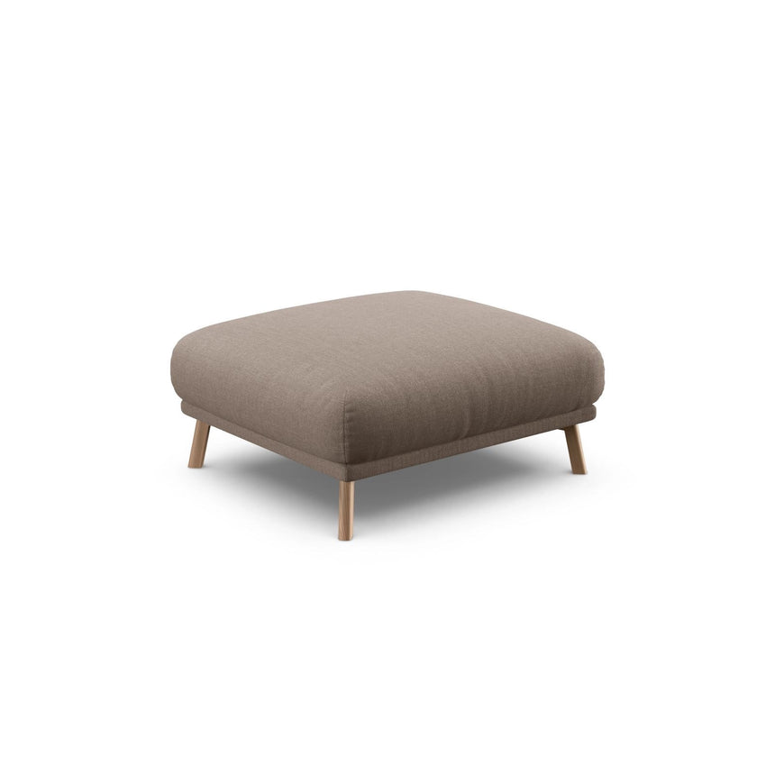 Naomi Pouf aus Strukturierter Stoff in Cappuccino (Liberty 5), 85x85 cm von Micadoni – Bild 4