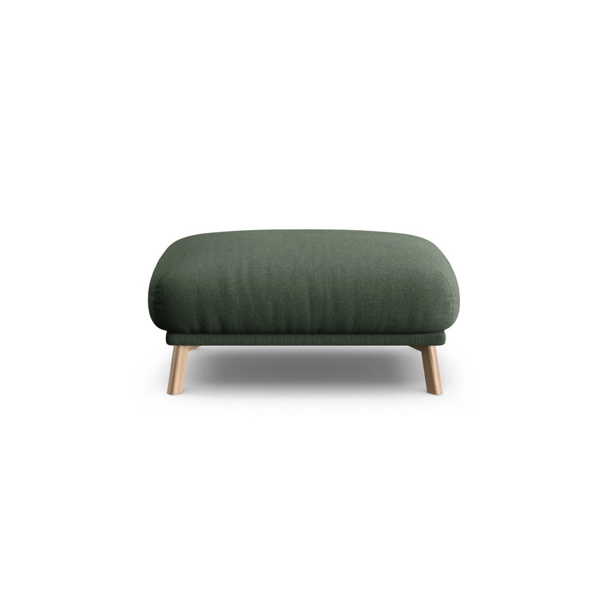 Naomi Pouf aus Strukturierter Stoff in Moosgrün (Liberty 12), 100x70 cm von Micadoni – Bild 1
