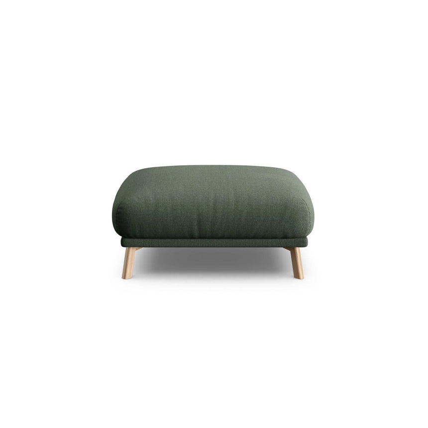 Naomi Pouf aus Strukturierter Stoff in Moosgrün (Liberty 12), 85x85 cm von Micadoni – Bild 1
