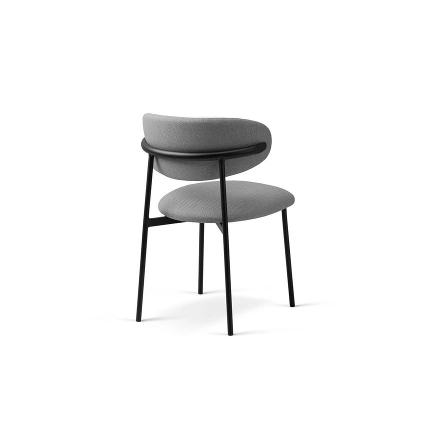 Nina Essstuhl, Polster aus Strukturierter Stoff (Bjo34), in Warm grey von Micadoni – Bild 4
