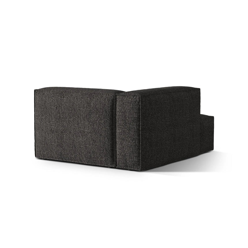 Nuria Modulares Sofa Sitzelement, Linke Seite, aus Boucle in Anthrazit (Monet Anthracite), 147x127 cm von Micadoni – Bild 4