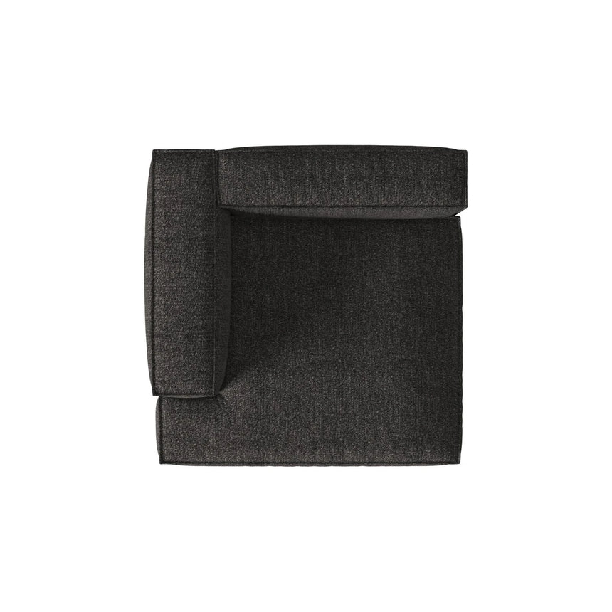 Nuria Modulares Sofa Sitzelement, Linke Seite, aus Boucle in Anthrazit (Monet Anthracite), 147x127 cm von Micadoni – Bild 5