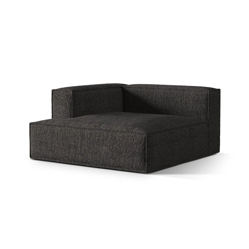 Nuria Modulares Sofa Sitzelement, Linke Seite, aus Boucle in Anthrazit (Monet Anthracite), 147x147 cm von Micadoni – Bild 3