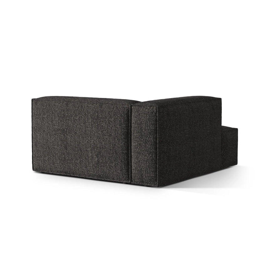 Nuria Modulares Sofa Sitzelement, Linke Seite, aus Boucle in Anthrazit (Monet Anthracite), 147x147 cm von Micadoni – Bild 4