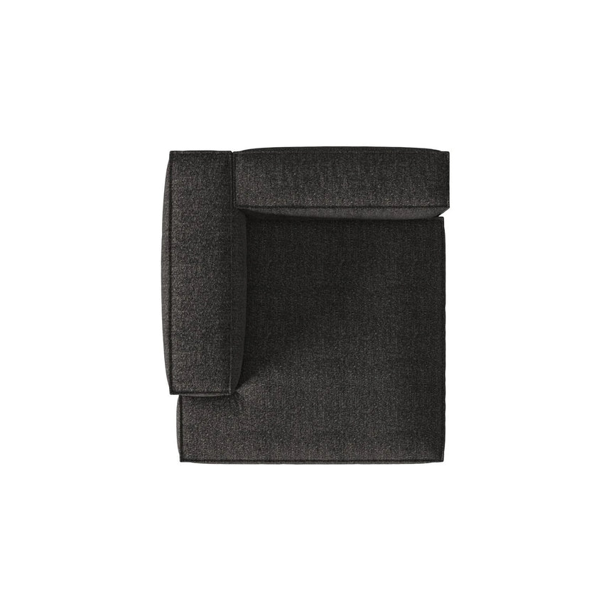 Nuria Modulares Sofa Sitzelement, Linke Seite, aus Boucle in Anthrazit (Monet Anthracite), 147x147 cm von Micadoni – Bild 5