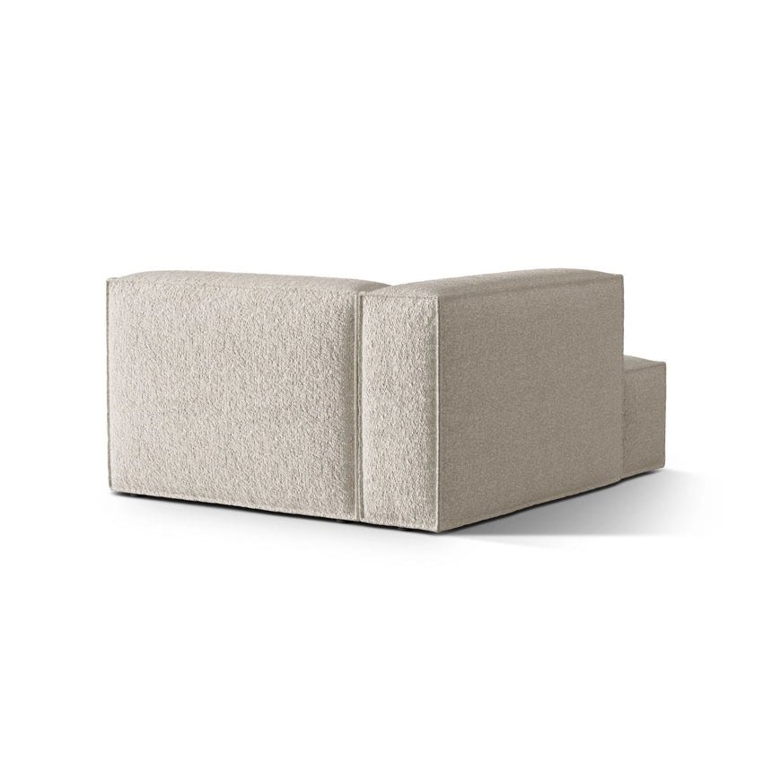 Nuria Modulares Sofa Sitzelement, Linke Seite, aus Boucle in Beige (Monet Sand), 147x127 cm von Micadoni – Bild 4