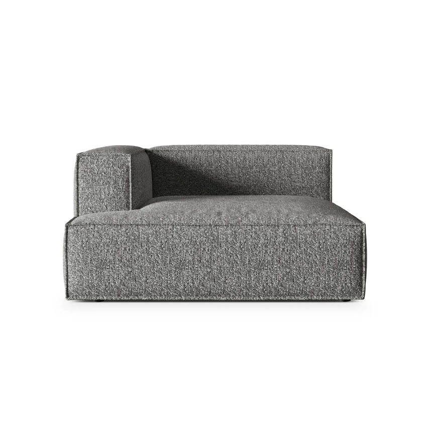 Nuria Modulares Sofa Sitzelement, Linke Seite, aus Boucle in Graphit (Monet Graphite), 147x147 cm von Micadoni – Bild 1