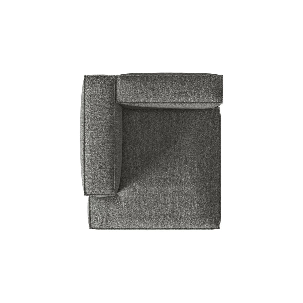 Nuria Modulares Sofa Sitzelement, Linke Seite, aus Boucle in Graphit (Monet Graphite), 147x147 cm von Micadoni – Bild 5