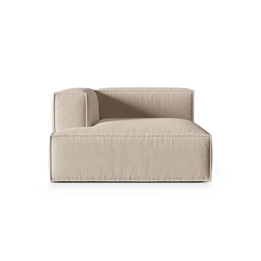 Nuria Modulares Sofa Sitzelement, Linke Seite, aus Samt, Boucle oder Strukturstoff, 147x127 cm von Micadoni – Bild 1