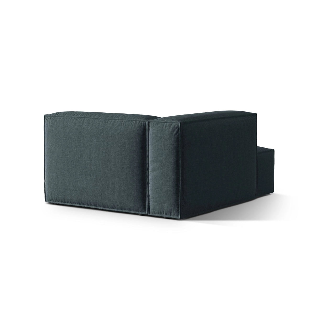 Nuria Modulares Sofa Sitzelement, Linke Seite, aus Strukturierter Stoff in Deep Petrol (Liberty 13), 147x127 cm von Micadoni – Bild 4