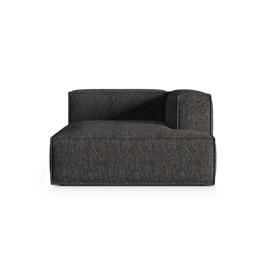 Nuria Modulares Sofa Sitzelement, Rechte Seite, aus Boucle in Anthrazit (Monet Anthracite), 147x127 cm von Micadoni – Bild 1