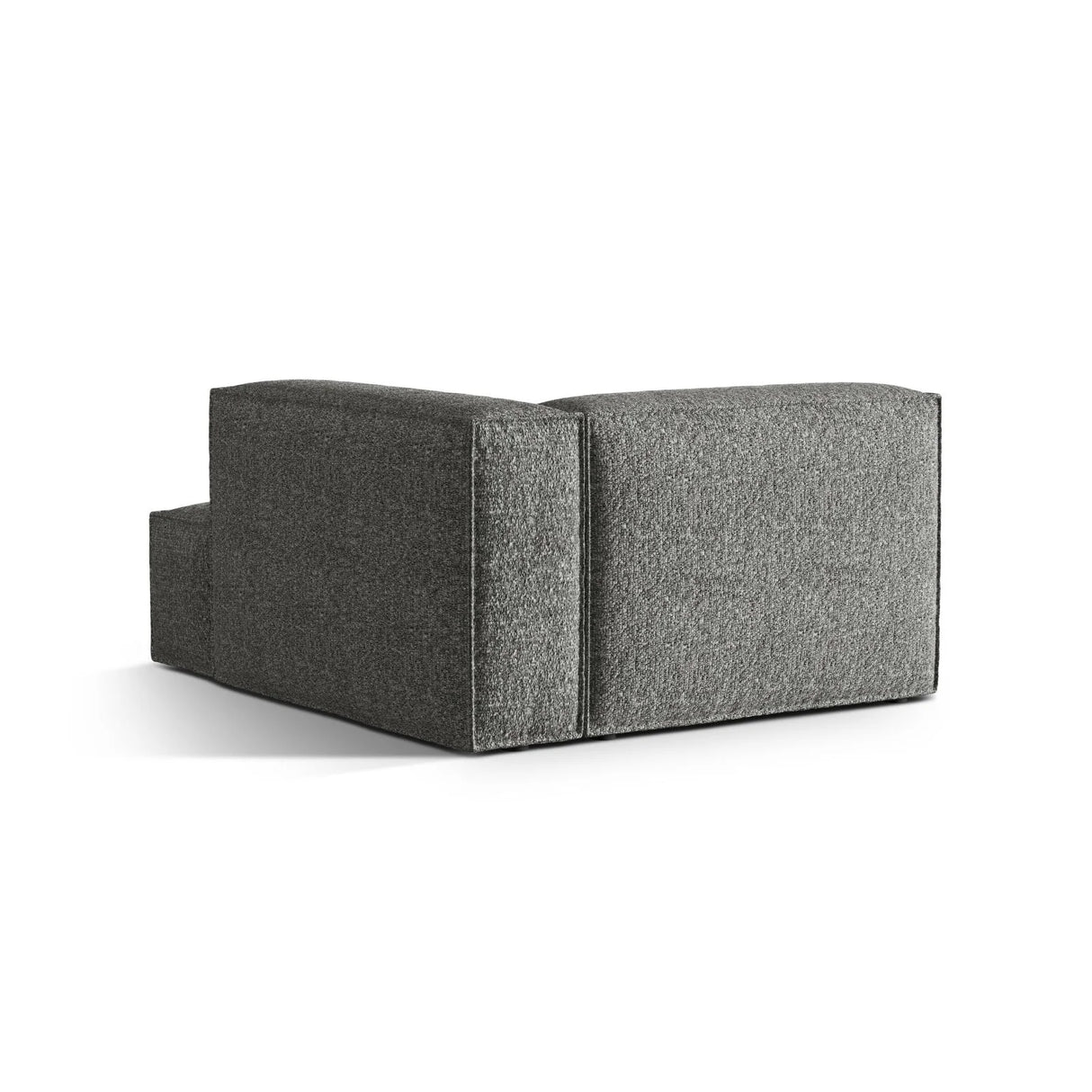 Nuria Modulares Sofa Sitzelement, Rechte Seite, aus Boucle in Graphit (Monet Graphite), 147x127 cm von Micadoni – Bild 4