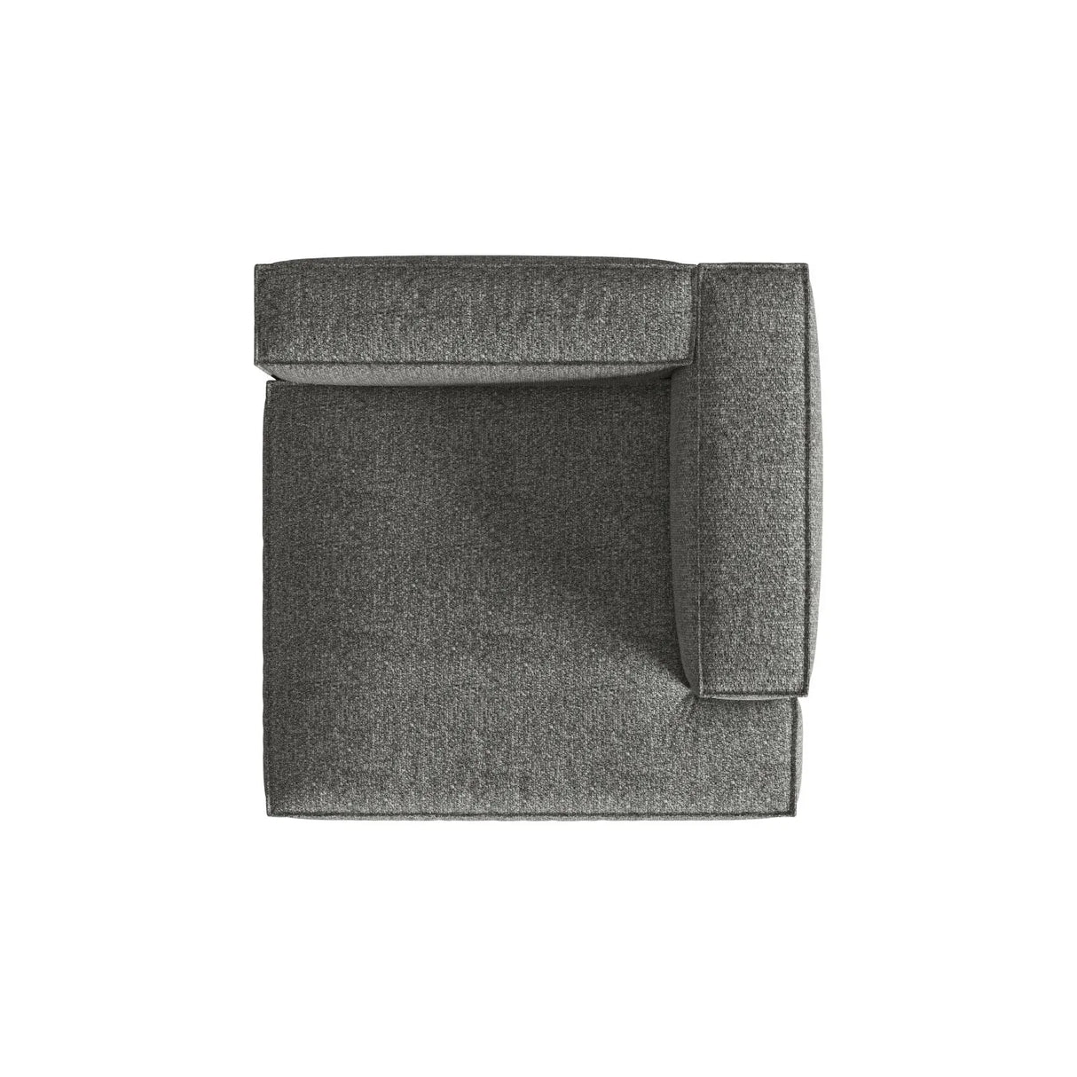 Nuria Modulares Sofa Sitzelement, Rechte Seite, aus Boucle in Graphit (Monet Graphite), 147x127 cm von Micadoni – Bild 5