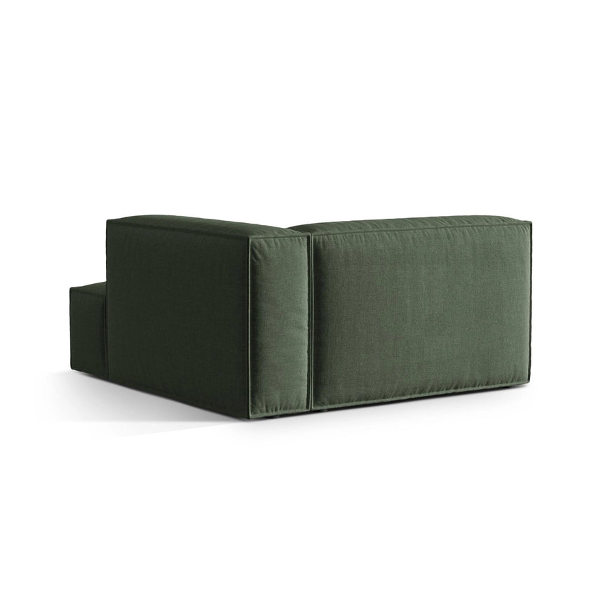 Nuria Modulares Sofa Sitzelement, Rechte Seite, aus Strukturierter Stoff in Moosgrün (Liberty 12), 147x147 cm von Micadoni – Bild 4