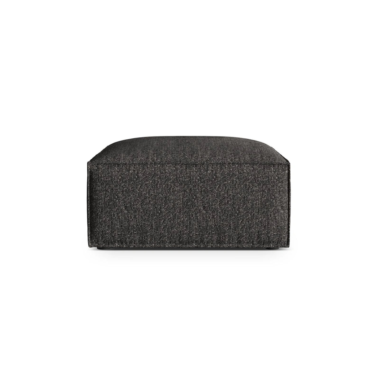 Nuria Pouf aus Boucle in Anthrazit (Monet Anthracite), 85x85 cm von Micadoni – Bild 1