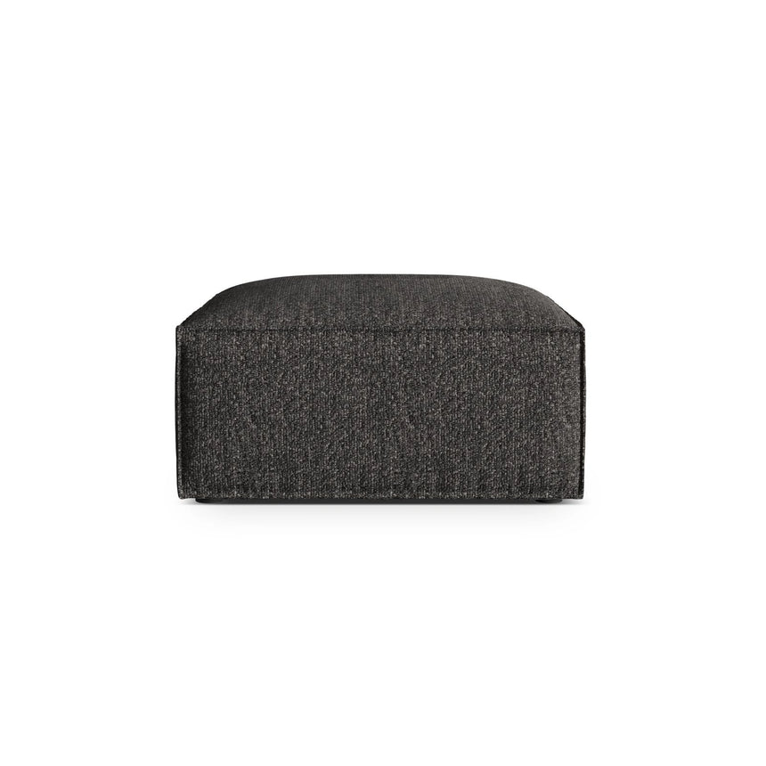 Nuria Pouf aus Boucle in Anthrazit (Monet Anthracite), 85x85 cm von Micadoni – Bild 1