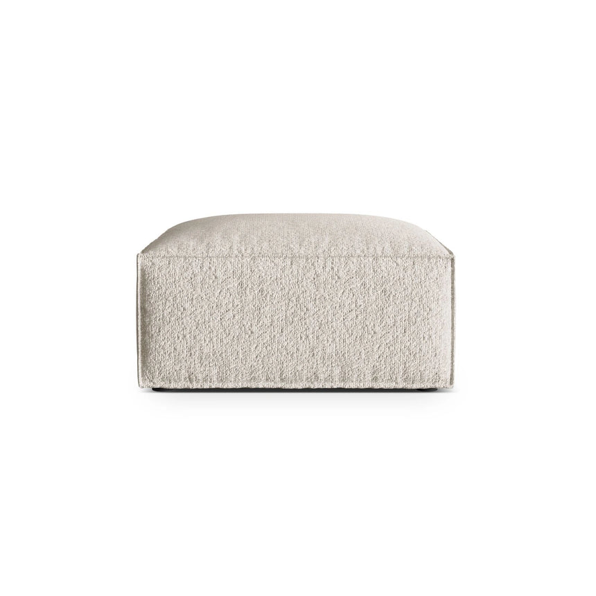 Nuria Pouf aus Boucle in Beige (Monet Sand), 85x85 cm von Micadoni – Bild 1