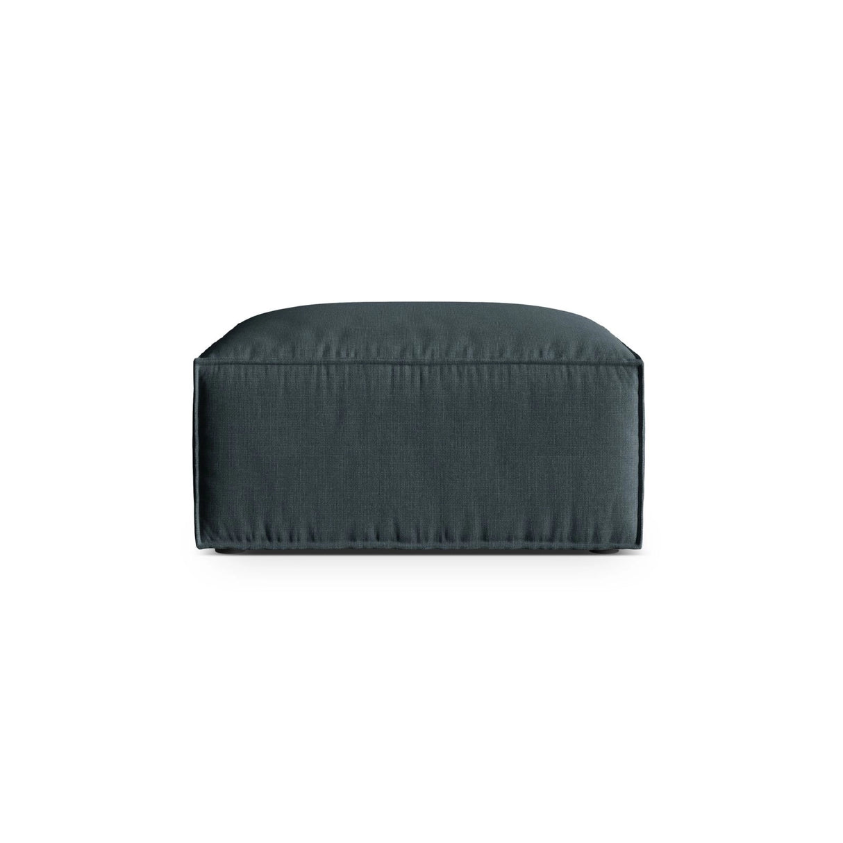 Nuria Pouf aus Strukturierter Stoff in Deep Petrol (Liberty 13), 85x85 cm von Micadoni – Bild 1