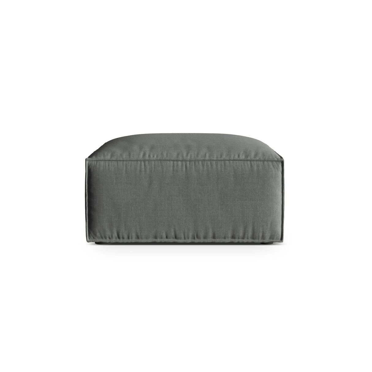 Nuria Pouf aus Strukturierter Stoff in Grau (Liberty 20), 85x85 cm von Micadoni – Bild 1