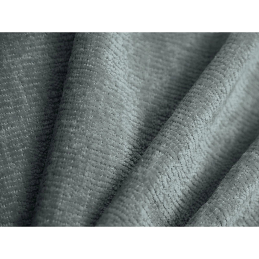 Ovalo Bett mit Kopfteil und Stauraum aus Chenille in Hellblau (Perfect Harmony 72), 200x200 cm von Micadoni – Bild 5