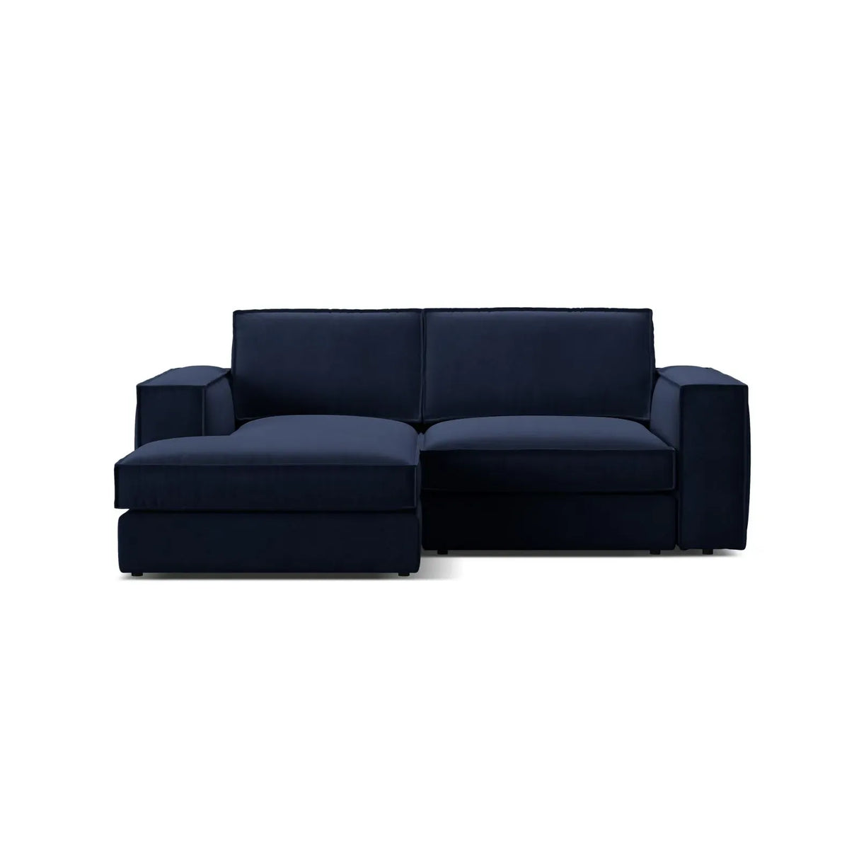 Pola 2-Sitzer Ecksofa, Linke Seite, aus Samt oder Strukturstoff, 226x158 cm - ZEN ZONE Furniture