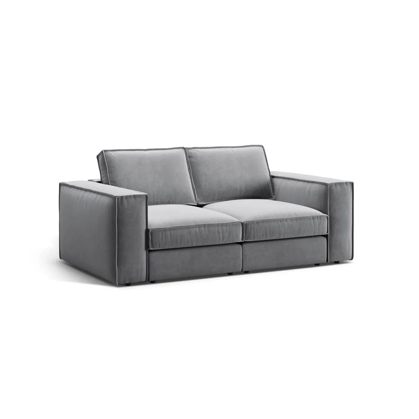 Pola 2-Sitzer Sofa aus Samt oder Strukturstoff, 206x103 cm - ZEN ZONE Furniture