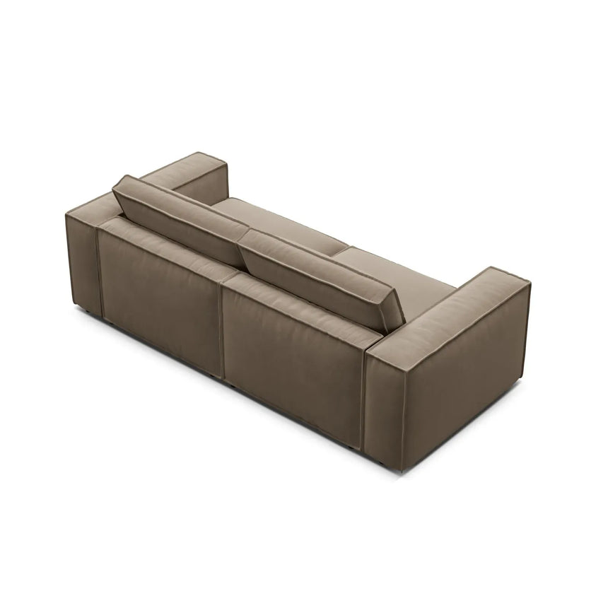 Pola 3-Sitzer Sofa aus Samt oder Strukturstoff, 236x103 cm - ZEN ZONE Furniture