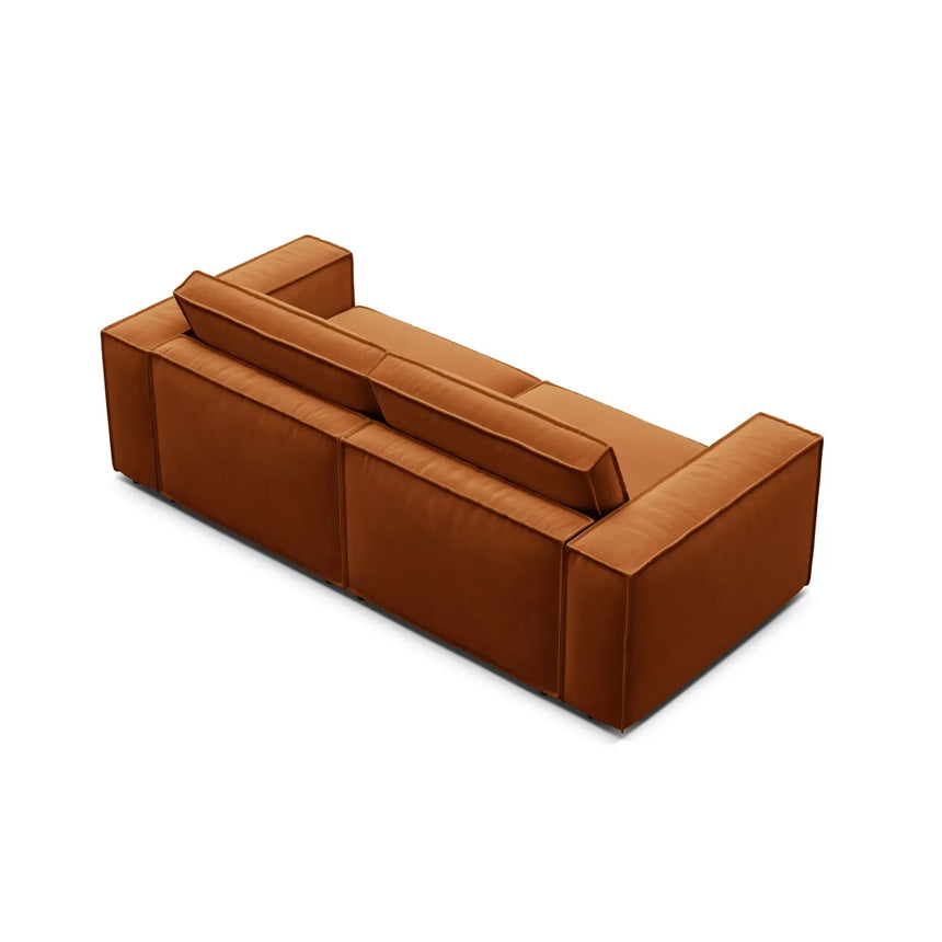 Pola 3-Sitzer Sofa aus Samt oder Strukturstoff, 236x103 cm - ZEN ZONE Furniture