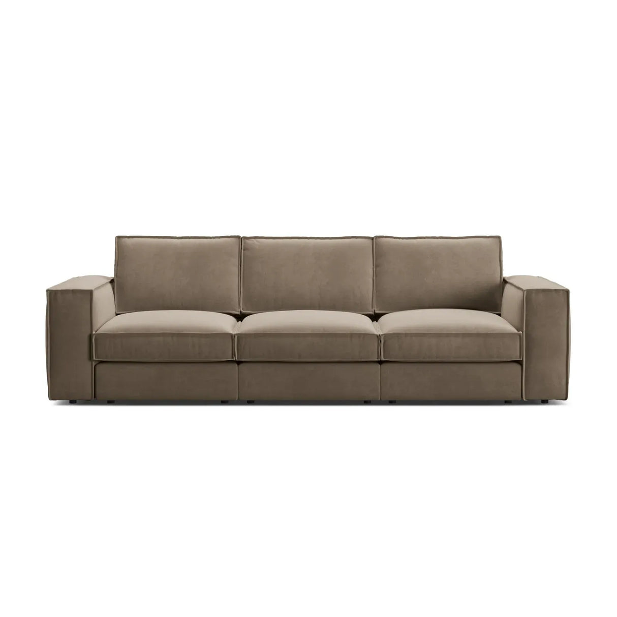 Pola 4-Sitzer Sofa aus Samt oder Strukturstoff, 284x103 cm - ZEN ZONE Furniture