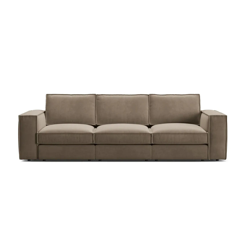 Pola 4-Sitzer Sofa aus Samt oder Strukturstoff, 284x103 cm - ZEN ZONE Furniture