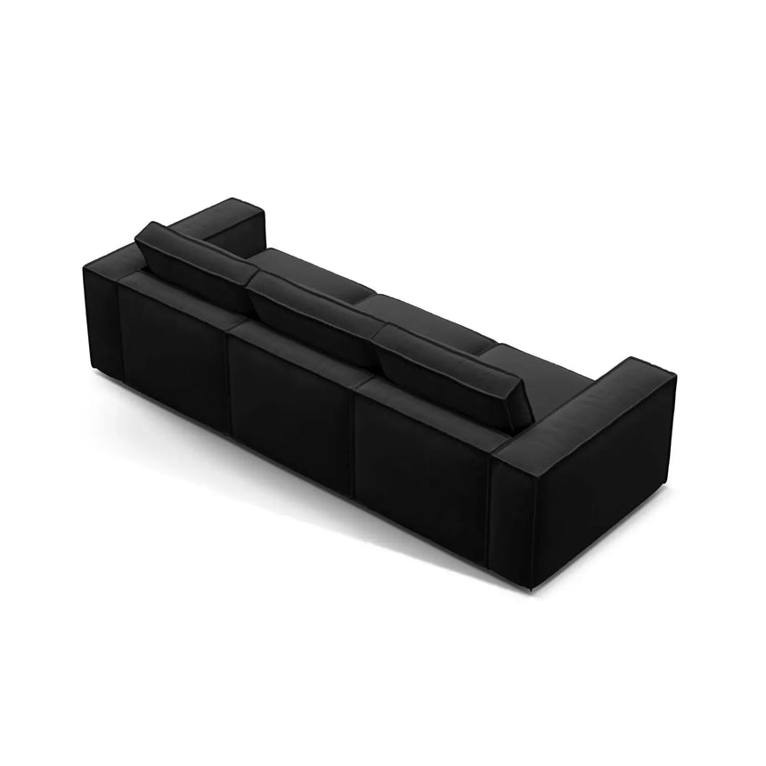 Pola 4-Sitzer Sofa aus Samt oder Strukturstoff, 284x103 cm - ZEN ZONE Furniture