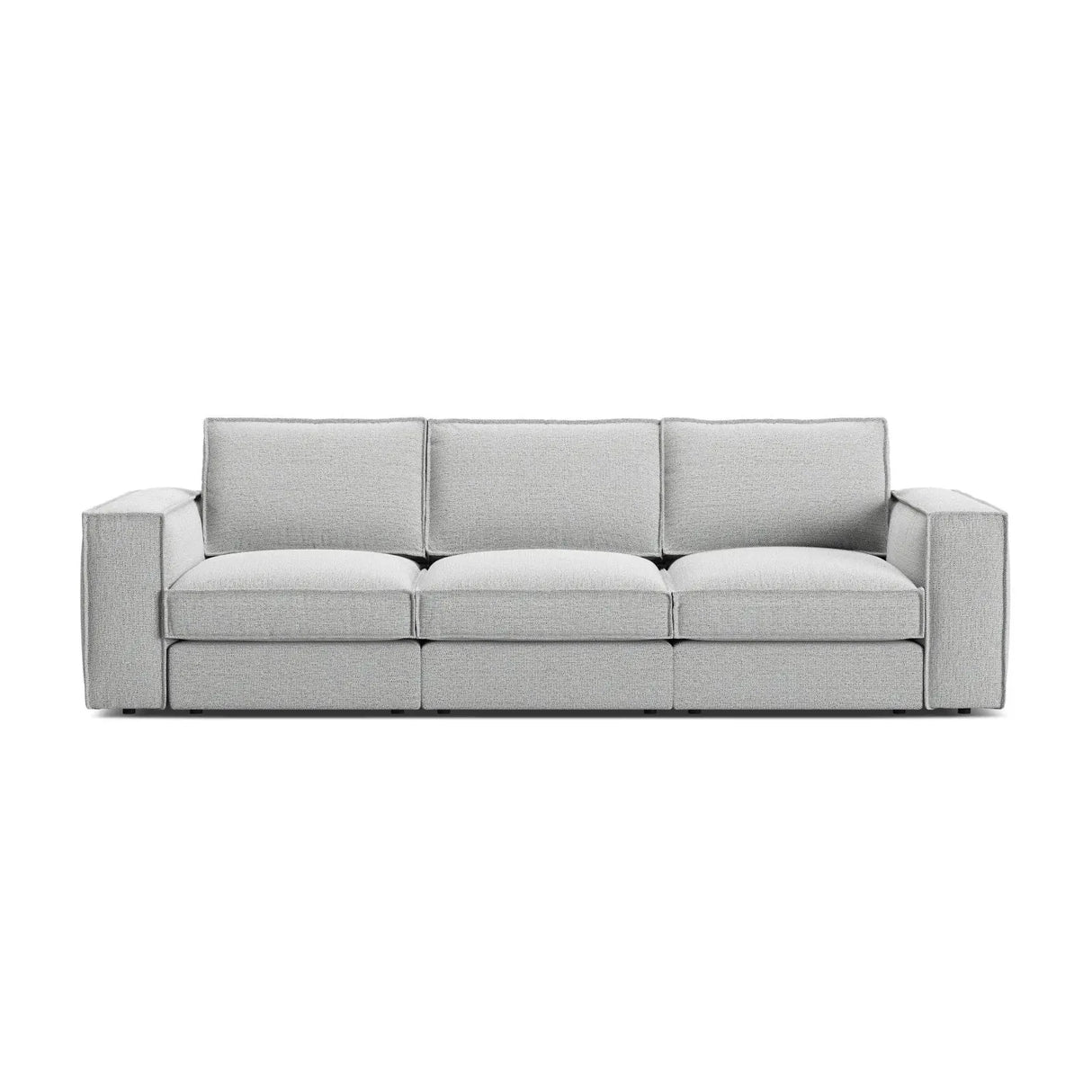 Pola 4-Sitzer Sofa aus Samt oder Strukturstoff, 284x103 cm - ZEN ZONE Furniture