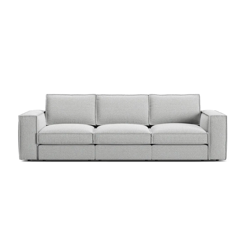 Pola 4-Sitzer Sofa aus Samt oder Strukturstoff, 284x103 cm - ZEN ZONE Furniture