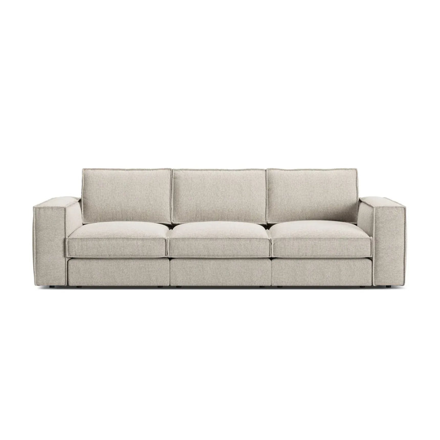Pola 4-Sitzer Sofa aus Samt oder Strukturstoff, 284x103 cm - ZEN ZONE Furniture