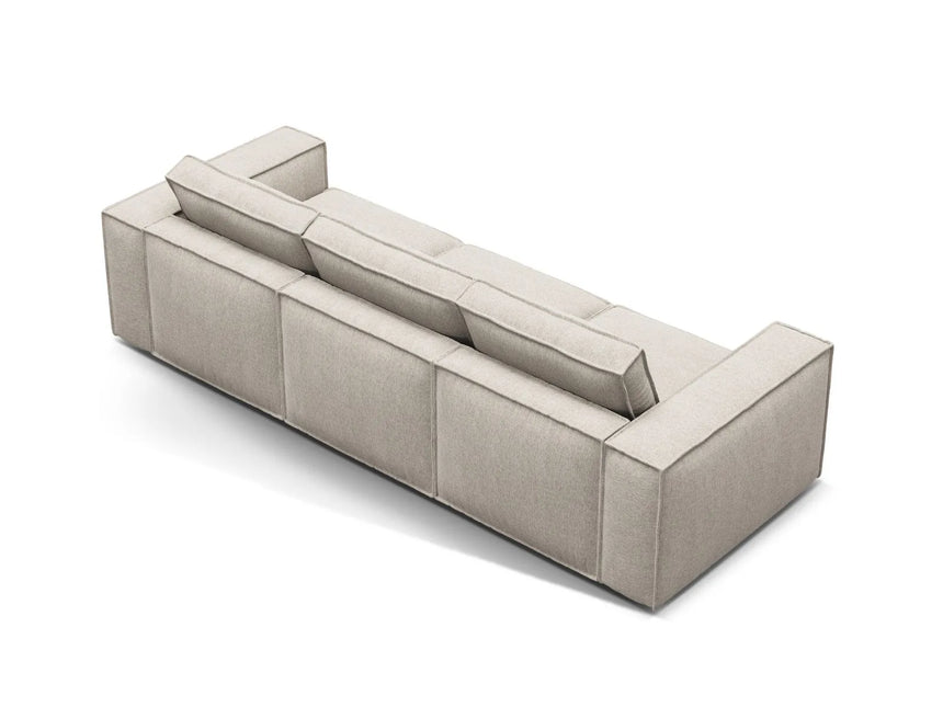 Pola 4-Sitzer Sofa aus Strukturierter Stoff in Sand (BABEL SAND), 284x103 cm von Micadoni – Bild 4