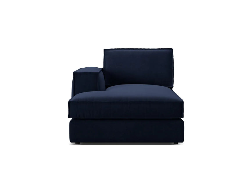 Pola Modulares 1-Sitzer Sofa Sitzelement, Linke Seite, aus Samt in Königsblau (Salvador 5), 103x158 cm von Micadoni – Bild 1