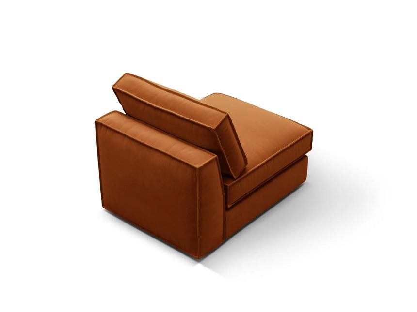 Pola Modulares 1-Sitzer Sofa aus Samt in Terrakotta (Salvador 14), 80x103x88 cm von Micadoni – Bild 4