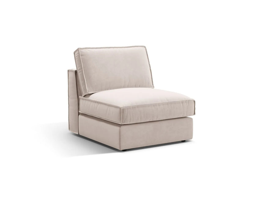 Pola Modulares 1-Sitzer Sofa aus Samt oder Strukturstoff, 80x103x88 cm von Micadoni – Bild 3
