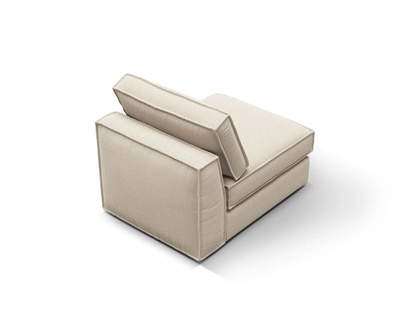 Pola Modulares 1-Sitzer Sofa aus Strukturierter Stoff in Beige (BABEL TOFFEE), 80x103x88 cm von Micadoni – Bild 4