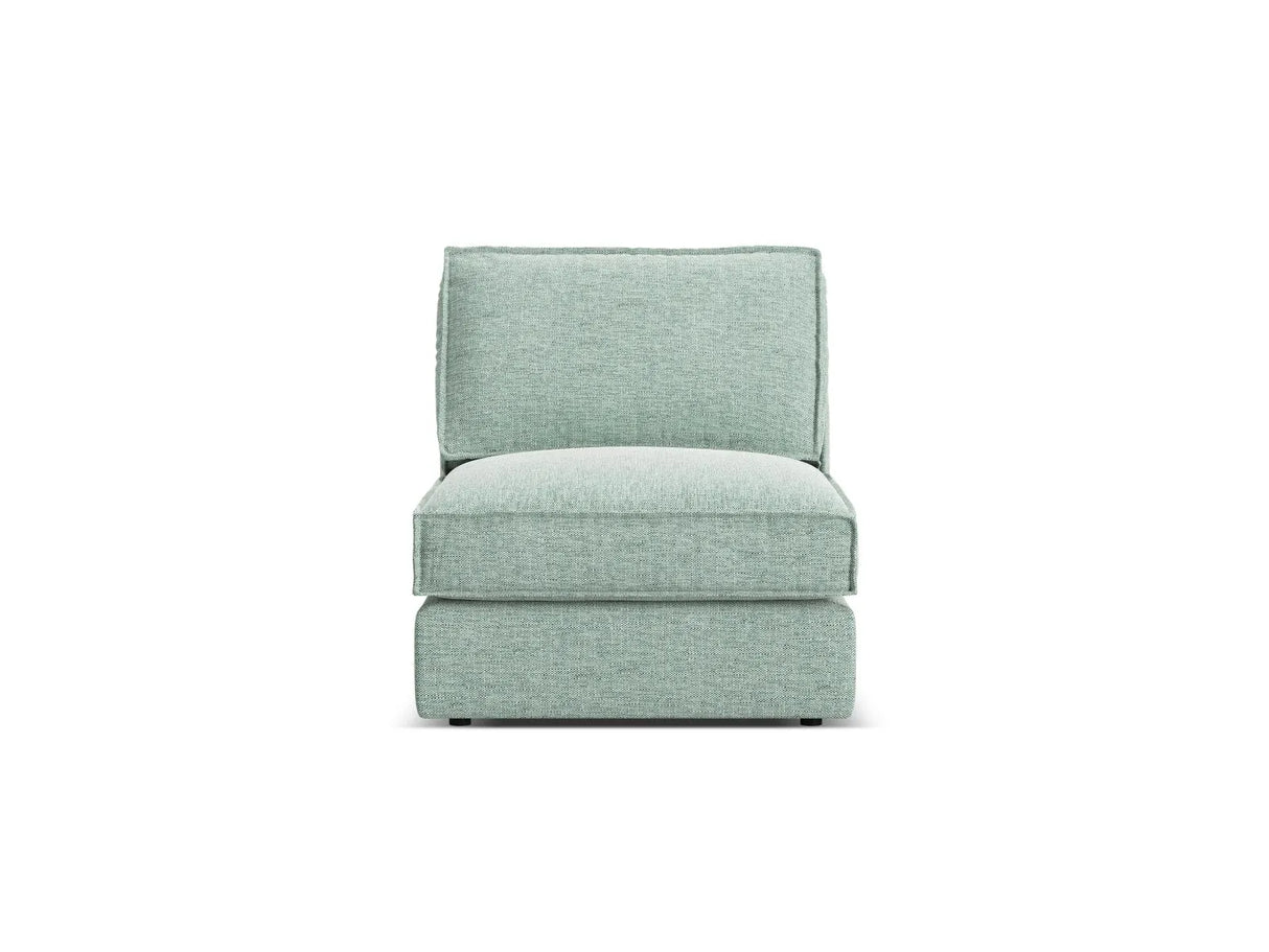Pola Modulares 1-Sitzer Sofa aus Strukturierter Stoff in Minze (BABEL SAFIRA), 80x103x88 cm von Micadoni – Bild 1