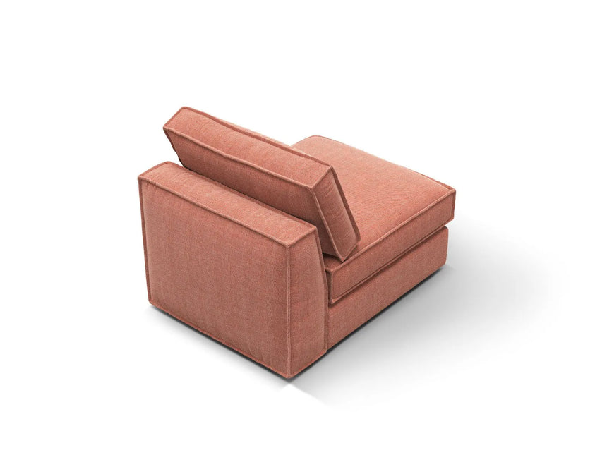Pola Modulares 1-Sitzer Sofa aus Strukturierter Stoff in Red (BABEL RED), 80x103x88 cm von Micadoni – Bild 4